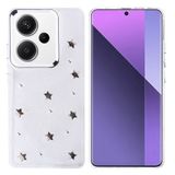 Lexroo Xiaomi Redmi Note 13 Pro Plus 5G Kılıf Airbag Tasarımlı Simli Şeffaf Kutup Kılıf - Yıldız