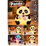 lexroo Yatak Odası Çocuk Odası İçin Renk Değiştiren Panda Silikon Gece Lambası Lex2630493