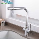 Lexsawater Su Arıtma Cihazı Için 3 Yollu Arıtmalı Musluk(Sıcak ,soğuk ,arıtılmış Su) - Krom