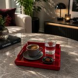 Leya Home Dekoratif Pleksi Tepsi/ Organizer Akrilik Tepsi Sunum Tepsisi 1 Adet