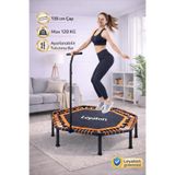 Leyaton 135 Cm ''(54 Inç) Tutmalı Step Trambolin Siyah-Turuncu Tek Ebat