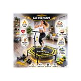 Leyaton 135 cm Tutmalı Step Trambolin, Siyah