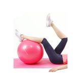 Leyaton 65 Cm Fitilli Pilates Topu Dayanıklı Yüksek Kalite Pilates Topu Pompa Hediye, Tek Ebat, 65CMPMB013, PEMBE