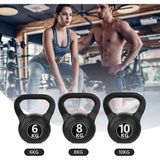 Leyaton Çaydanlık Tipi Dambıl Kettlebell Ağırlık 8,1 kg Siyah - Mavi Renkli Fonksiyonel Egzersiz Aleti