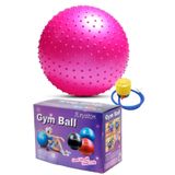 Leyaton Dikenli Yoga Pilates Aeorobik Jimnastik Topu 65 Cm Pembe