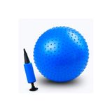 Leyaton Dikenli Yoga Pilates Aerobik Jimnastik Topu 65 cm Mavi + Pompa, Tek Ebat, 65DKNLİTPP, MAVİ