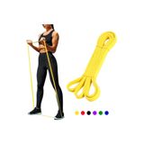 Leyaton Direnç Lastiği PowerBand Sarı (208CM X 4.5MM X 6.4MM)