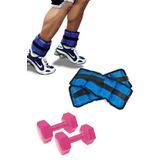 Leyaton El Ayak Ağırlığı 0.5KGx2ADET + 1KGX2ADET Dambıl Seti Dumbell Kol Ayak El Bilek Kası Kas Spor Aleti