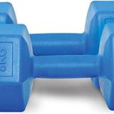 Leyaton Mavi 8 Kg X 2 Adet Fitness Dambıl Ağırlık Seti 8 Kg Plastik Halter Seti