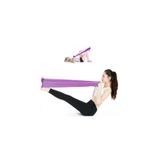 Leyaton Orta Direnç Pilates Yoga Bandı, Egzersiz Direnç Güç Lastiği, Mor