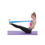 Leyaton Pilates Bandı, Egzersiz Direnç Lastiği, Mavi, 1 Adet