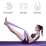 Leyaton Pilates Bandı Plates Egzersiz Direnç Lastiği 1 Adet (MOR)