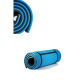 Leyaton Pilates Minderi Yoga Mat Fitness Egzersiz Minderi Mavi Siyah (Mavi & Siyah)
