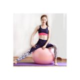 Leyaton Pilates Topu 65 Cm Pompası ile, Tek Ebat, PLSTOPPİNK, FUŞYA