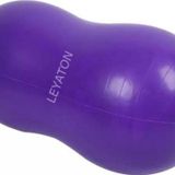 Leyaton Pilates Topu Fıstık Top Egzersiz Fitnes Spor Aleti Pilates Topu Mor