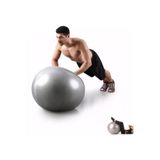Leyaton Pilates Topu Gri Pompa Hediyeli 65 cm, Tek Ebat, GRİ65, GRİ