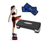 Leyaton Step Tahtası 2 Kademeli Iki Kademeli Step Spor Aleti, 0.5kgx2adet El Ayak Bilek Ağırlığı