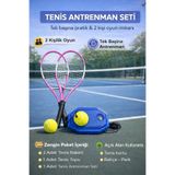 Leyaton Tenis Seti, 2 Adet 21 inç Raket, Tenis Topu, Taşıma Çantası, Tenis Antrenman Aparatı, Pembe