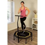 Leyaton Tutamaçlı Fitness Trambolini (Jumping Trambolin) 115 CM Siyah Tek Ebat