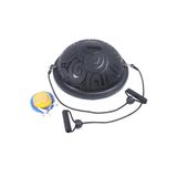 Leyaton Uluslararası Standart Ebatlarda 62 Cm Çap Bosu Ball Bosu Topu Pilates Denge Aleti Pompalı, Tek Ebat, 62BSTOPS, SİYAH