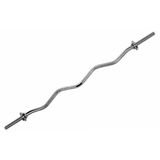 Leyaton Z Bar 120 Cm İçi Dolu Krom Ağırlık Barı 6000 gr Kıvrımlı Yapı ile Kolay Kullanım