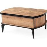 Leydi 5 Kademeli Oval Akıllı Sihirli Orta Sehpa 599 60X90 - Siyah