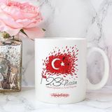 Leydi Collection 23 Nisan Tasarımlı 10 Beyaz Kupa