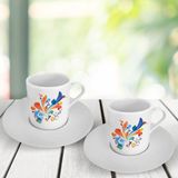 Leydi Collection İkili 4 Türk Kahvesi Fincanı Takımı