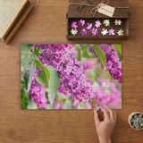 Leylak Çiçeği Tasarımı 240 Parça Ahşap Puzzle Ahşap Kutuda MP03397