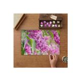 Leylak Çiçeği Tasarımı 240 Parça Ahşap Puzzle Ahşap Kutuda MP03397