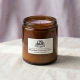 Leylak Kokulu Amber Kavanoz Bitkisel Bazlı El Yapımı Mor Soya Mumu 250GR