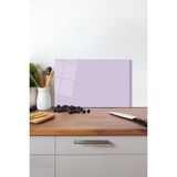 Leylak Lila Rengi Cam Kesme Tahtası, Silikon Ayaklı, Isıya Kırılmaya Dayanıklı, Sunum Kesim Tablası - 30 x 45 cm