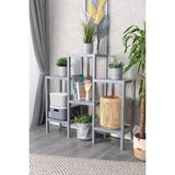Leylart Katman Modüler Raf – 6 Katlı Çok Amaçlı Raf / Kitaplık / Çiçeklik