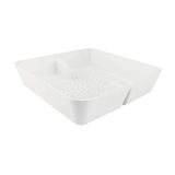 Leyso Zemin Lavabo Ticari Tahliye Kapağı Süzgeç ABS Plastik Damla Sepet 20,8 cm x 20,8 cm x 6,8 cm (2 inç Y ABS) - Mutfak, Restoran, bar, Büfe için uygundur