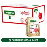 Lezzetçi Çilekli Puding 3 Adet 3 kg