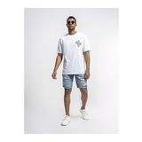 LF2036216 Loft Erkek Kot&Kanvas Şort OSCAR LIGHT WASH