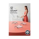 LG 3 Lü Ayaklı Sabunluk – Su Giderli, Şeffaf Tasarım, 12 x 9 Cm, Tezgah Üstü Kullanım - Belirtilmemiş