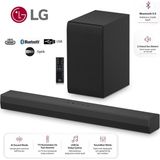 Lg 300W Soundbar & Ev Sienama Sistemi 2.1 Kanal Çevresel Ses, Dolby Audio 2.1 Kanallı Mükemmel Ses Bluetooth 5.3+Hdmı Arc+Optik +Usb Bağlantı - Siyah