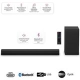 Lg Bluetooth 5.3+Hdmı Arc+Optik +Usb Bağlantılı Soundbar & Ev Sienama Sistemi, 300W 2.1 Kanallı Ses ve Subwoofer Ses, Dolby Audio Desteği - Siyah