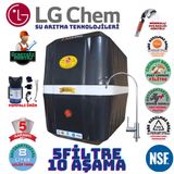 Lg Chem Cool Beyaz Siyah Pompalı Montaj Dahil 8 Litre 5 Filtre 10 Aşama Su Arıtma Cihazı