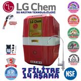 Lg Chem Cool Kırmızı Beyaz Pompalı 12 Litre 7 Filtre 14 Aşama Su Arıtma Cihazı