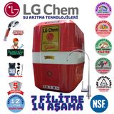 Lg Chem Cool Kırmızı Beyaz Pompalı Montaj Dahil 12 Litre 7 Filtre 14 Aşama Su Arıtma Cihazı