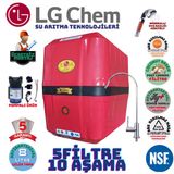 Lg Chem Cool Kırmızı Siyah Pompalı Montaj Dahil 8 Litre 5 Filtre 10 Aşama Su Arıtma Cihazı