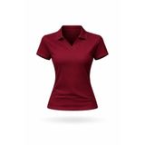 LG LAGULER Polo Yaka Slim Fit Düz Renkli Likralı Penye Pamuklu Esnek Kumaş Kısa Kollu Tişört/Üst Kadın Giyim