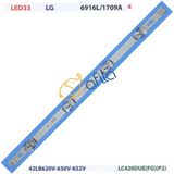 Lg Lc420due Fg P2, 42lb620v, 6916l-1710a, 6916l-1956a, 6916l-1957a, 42lb585v-620v Tv Led Çubuk B 1 Adet