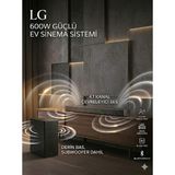Lg SH5A 600W 4.1 Kanal Soundbar Subwoofer ve Aı Ses Pro Ev Sinema Sistemi - Siyah