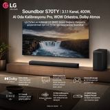 Lg Soundbar S70TY | 3.1.1 Kanal, 400W, Aı Oda Kalibrasyonu Pro, Wow Orkestra, Dolby Atmos - Siyah