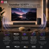 Lg Soundbar SG10TY | 3.1 Kanal, 420W, Aı Oda Kalibrasyonu Pro, Wow Orkestra, Dolby Atmos - Siyah