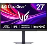 Lg Ultragear Oyun Monitörü 27″ 4K Uhd Ips 180Hz/360Hz Çift Mod 1Ms G‑Sync Freesync Displayhdr 400 Hdmı 2.1 27G810a‑B Siyah