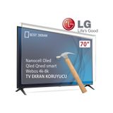 LG Uyumlu 75nano90a6b Tv Ekran Koruyucu - 75" İnç 190cm Nanocell Kırılmaz Smart Led